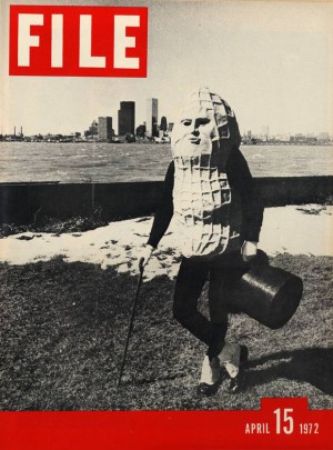 "Mr Peanut" - Performancekünstler Vincent Trasov auf dem Cover des FILE-Magazines der Künstlergruppe General Idea