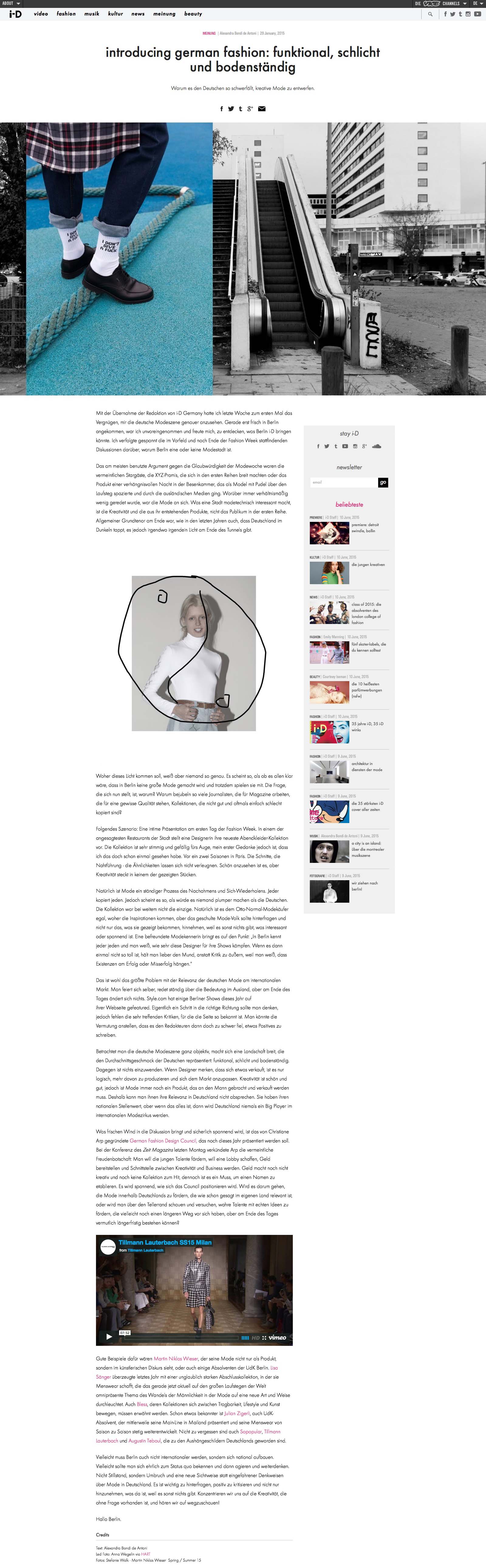 Warum es den Deutschen so schwerfällt, kreative Mode zu entwerfen.