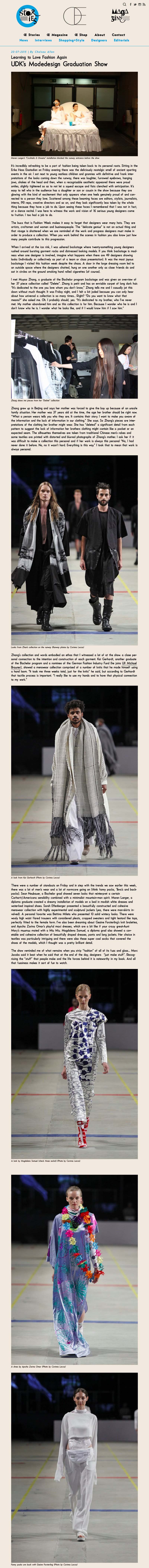 UDK's Modedesign Graduation Show - Œ Magazine