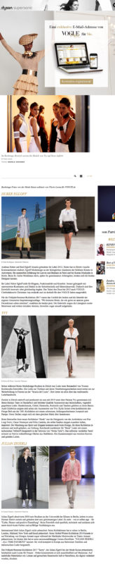 Das Vernetzen von nationalen Brands, Modeschulen, der Textilindustrie, von Einkäufern und der Presse steht im Vordergrund: Die Mode Suisse findet halbjährlich in Zürich statt und wird jedes Mal von Showroom-Präsentationen und Podiumsdiskussionen umrahmt. Dieses Mal feiert die Fördernitiative der Schweizer Mode bereits ihr 10. Jubiläum, die Show fand in einer ehemaligen Giessereihalle im Trendquartier Zürich-West statt, auf dem Runway gaben sich die Schweizer Topmodels Nadine Strittmatter und Tamy Glauser (ein Favorit von Nicolas Ghesquière) die Ehre. Die Mode dazu: Avantgarde mit Schweizer Präzision. Wir stellen die fünf spannendsten Talente der Schweizer Modewelt vor